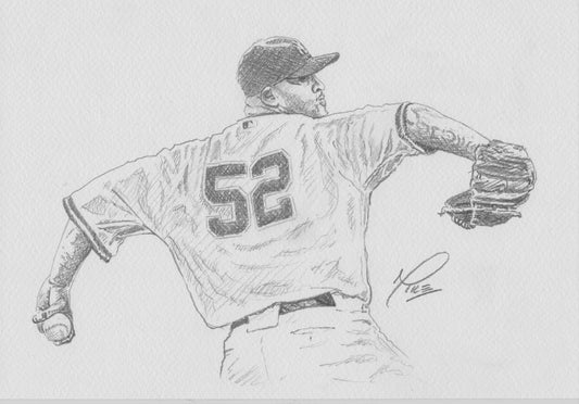 CC Sabathia graphite sketch