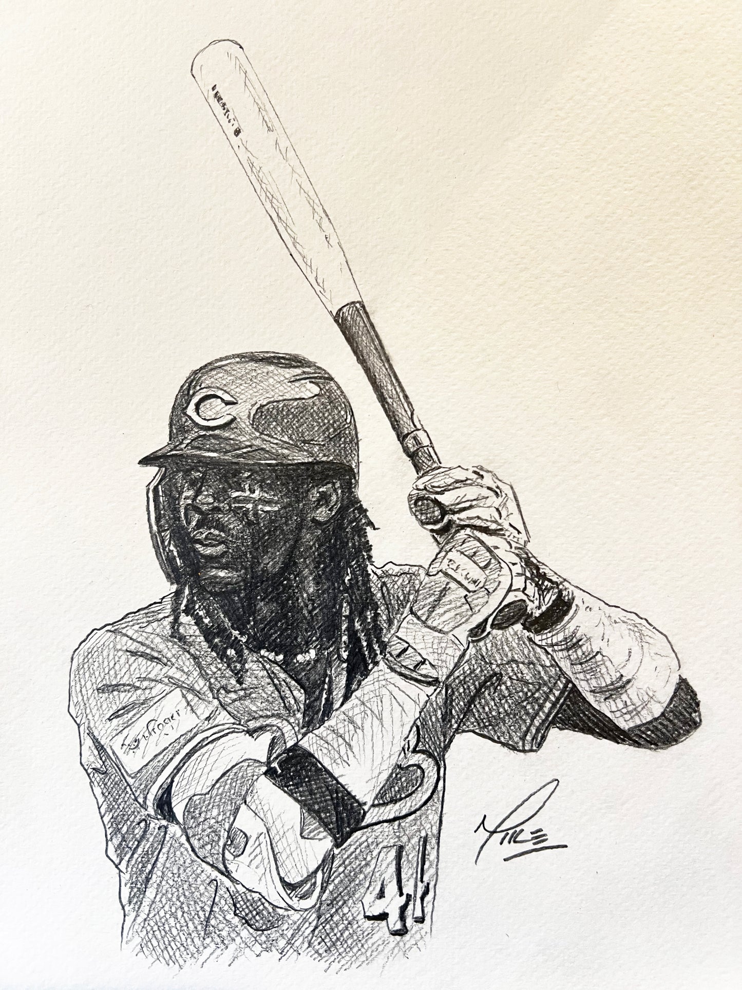 Elly De La Cruz graphite sketch