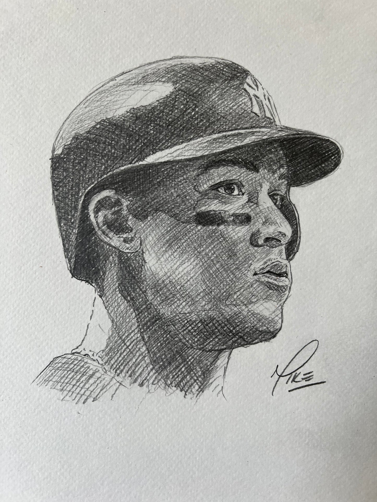 Aaron Judge graphite sketch