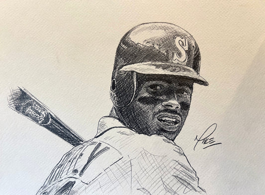 Ken Griffey Jr. graphite sketch