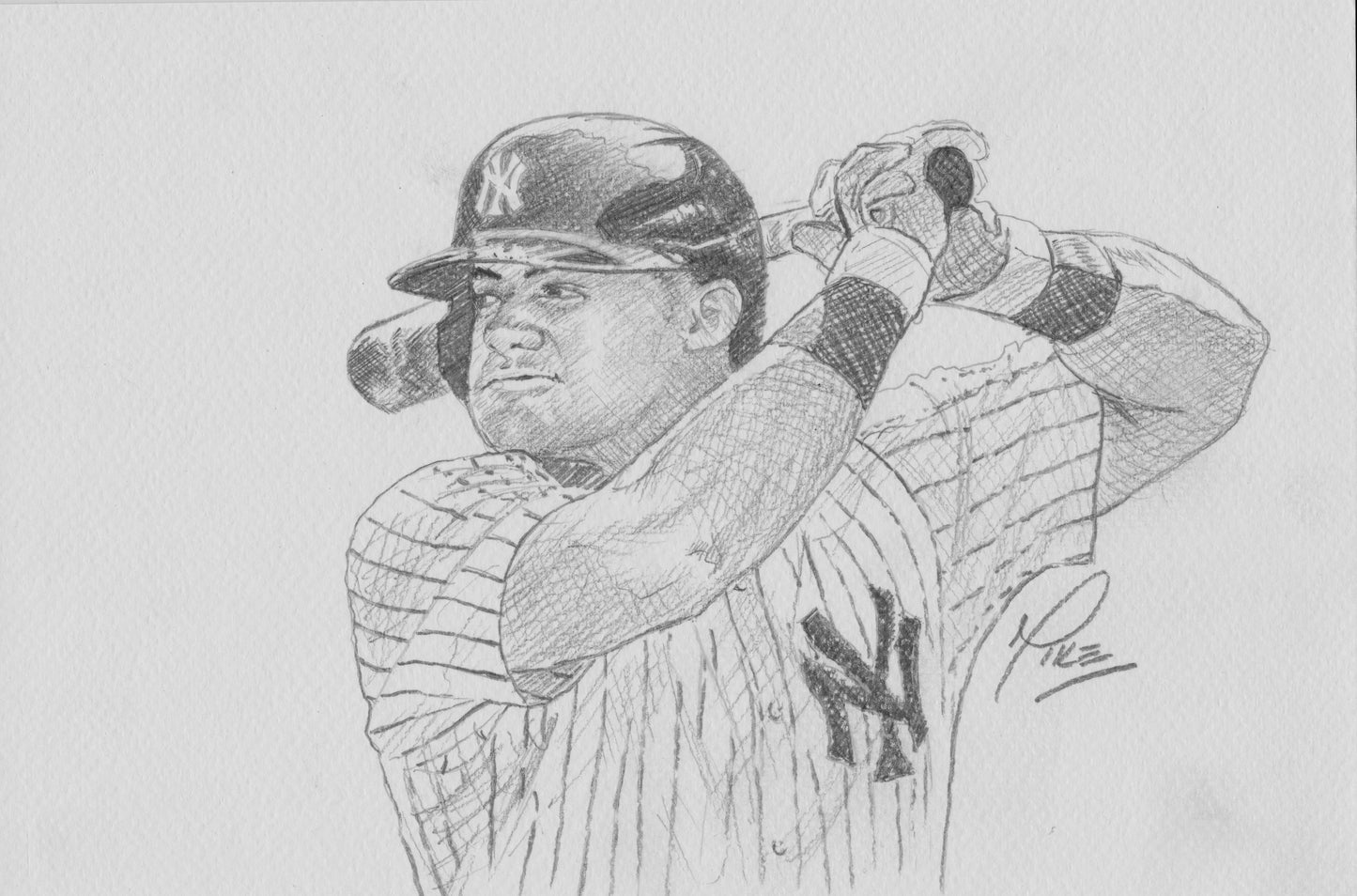 Jasson Domínguez graphite sketch