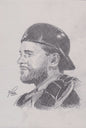Mike Piazza graphite sketch
