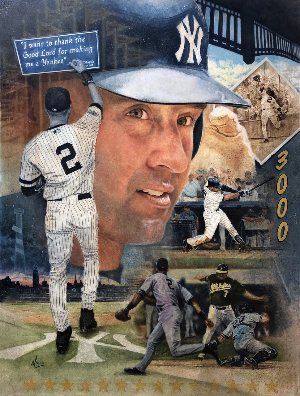 Derek Jeter Captain Clutch Yankees Career Retrospective Premium